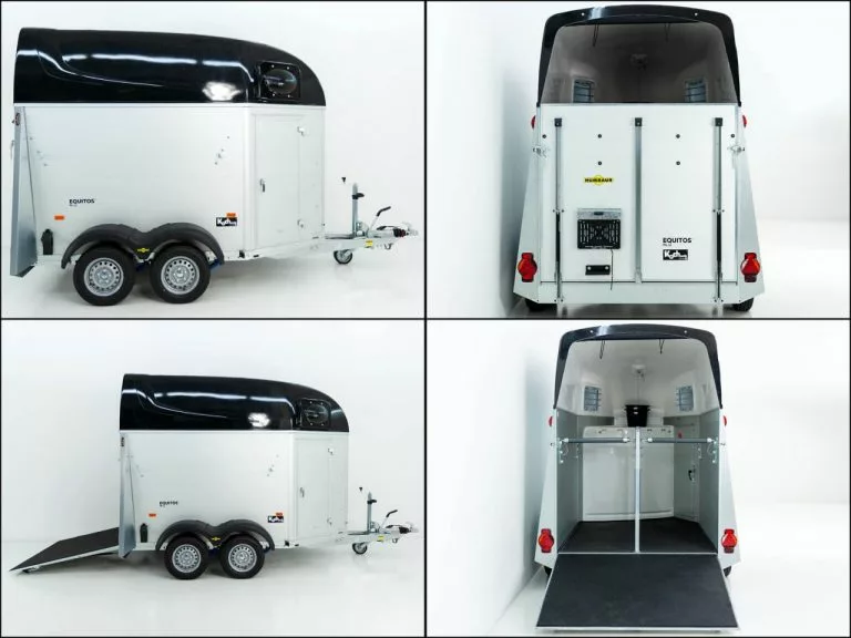 Humbaur Pferdeanhänger Equitos 2000| schwarz|Aluboden – Bild 7