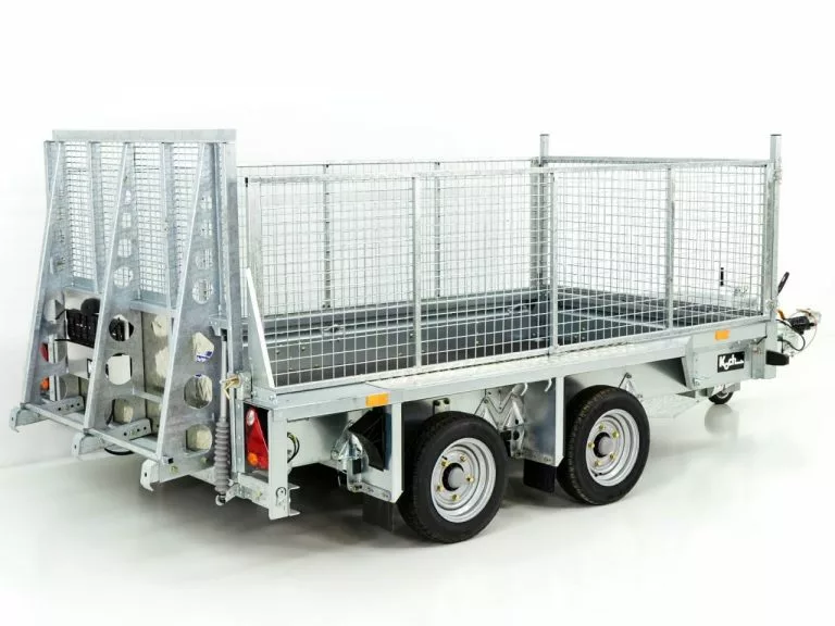 Ifor Williams Baumaschinenanhänger GX105 HD 3,5t|Auffahrrampe|Gitter – Bild 2