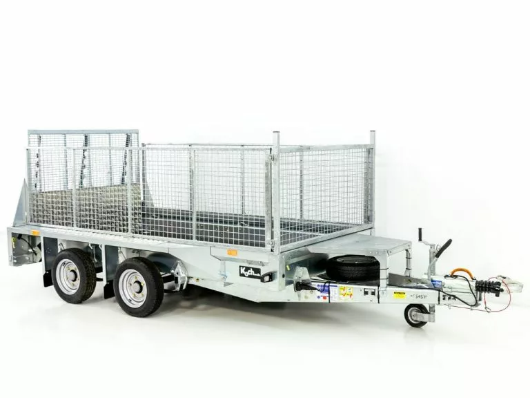 Ifor Williams Baumaschinenanhänger GX105 HD 3,5t|Auffahrrampe|Gitter – Bild 3