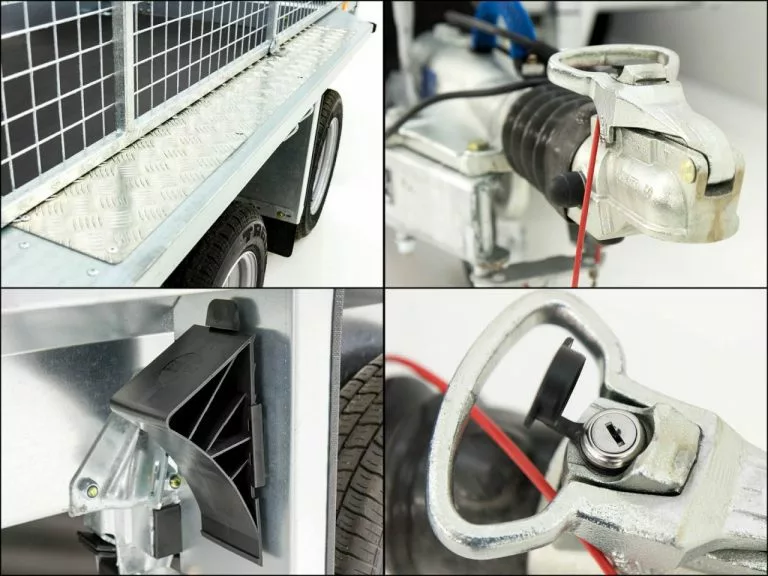 Ifor Williams Baumaschinenanhänger GX105 HD 3,5t|Auffahrrampe|Gitter – Bild 7