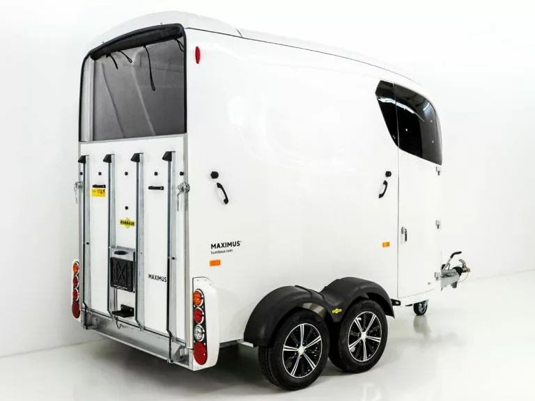 Humbaur Pferdeanhänger Maximus 2700 S|weiß|Schraubfederfahrwerk – Bild 2