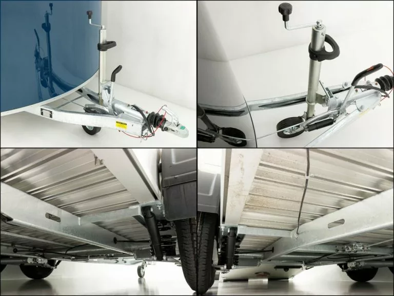 Debon Kofferanhänger Cargo H:200cm 2,0t|Alu|Polybug|Tür|schwarz – Bild 11