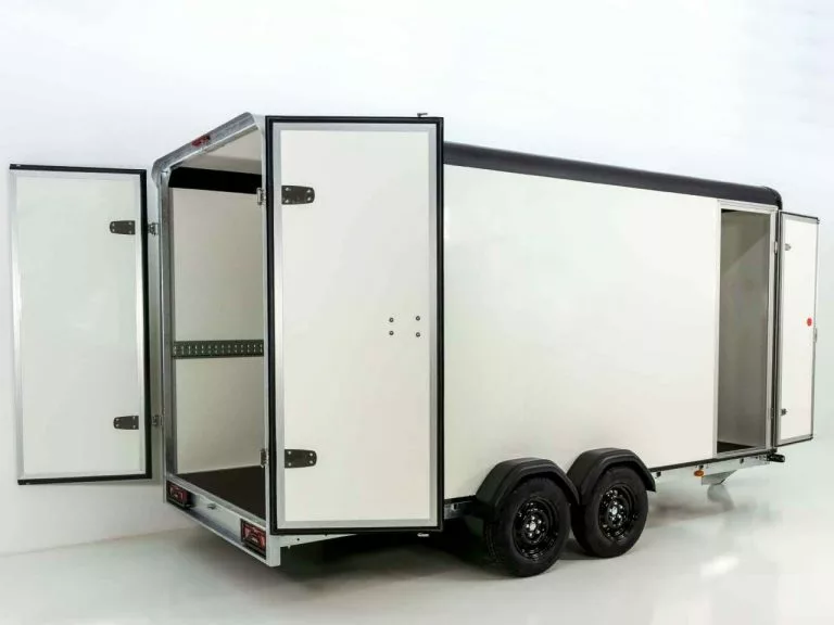 Henra Kofferanhänger Boxvan black 183x365cm H:220 2,7t|Türe – Bild 2