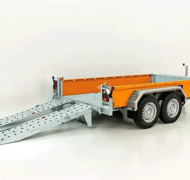 Vezeko Baumaschinenanhänger BA  3,5t|SB|Schwenk-Rampen|orange