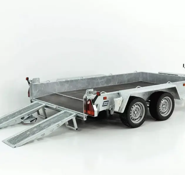 Variant Baumaschinenanhänger Maxi Load 161×305 3,5t|Skids|Beavertail Heck