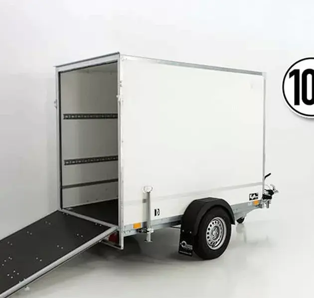Kofferanhänger BK 130x264cm Höhe:180cm 1,3t|Rampe