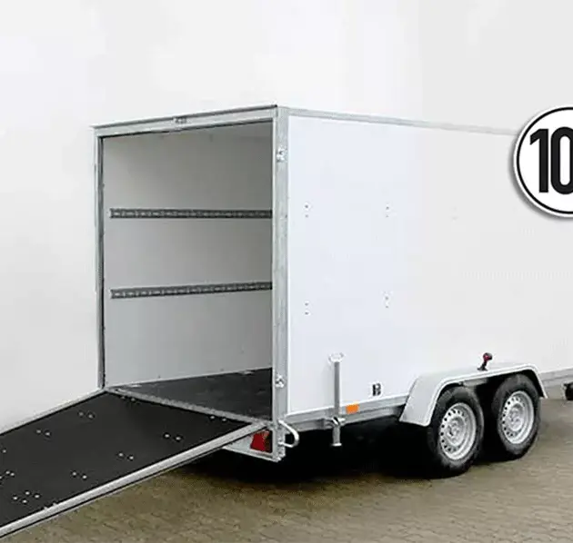 Kofferanhänger  Höhe:190cm 2,7t|100km/h|Rampe