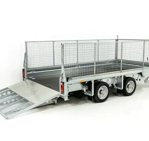 Ifor Williams Baumaschinenanhänger GX126 3,5t|Rampe|Gitteraufsatz