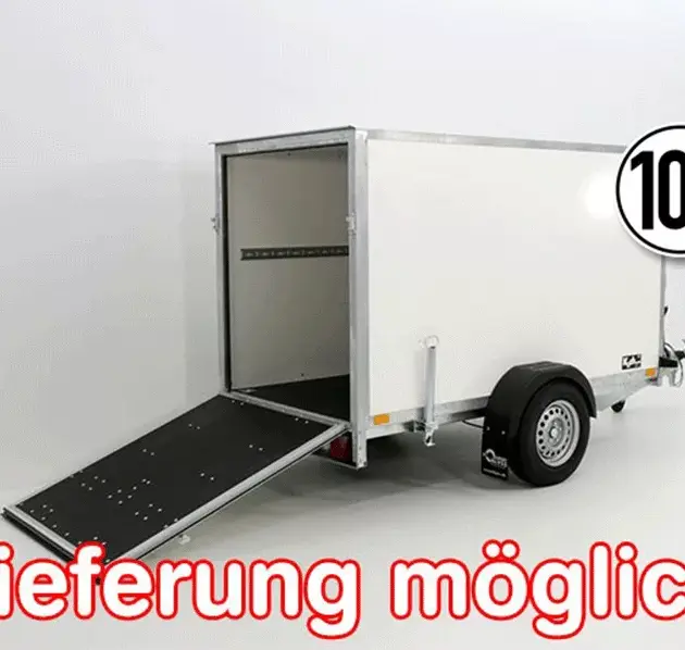 Kofferanhänger BK 130x264cm Höhe:150cm 1,3t|Rampe