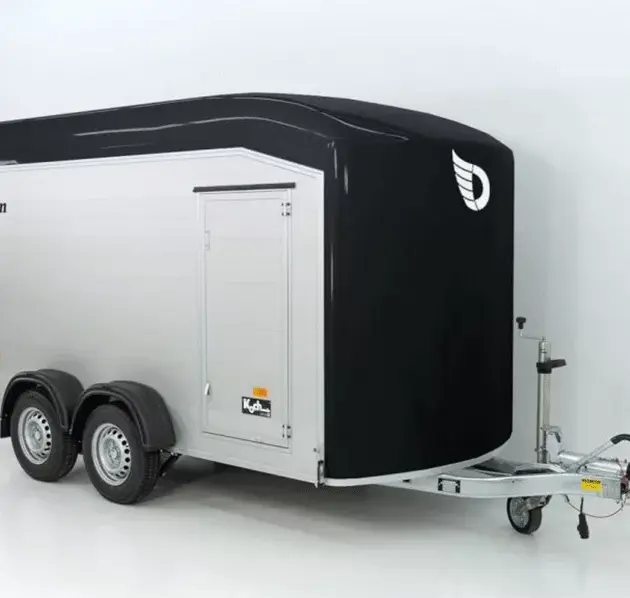 Debon Kofferanhänger Cargo  H201 2,6t|Alu|Polybug|Tür|schwarz