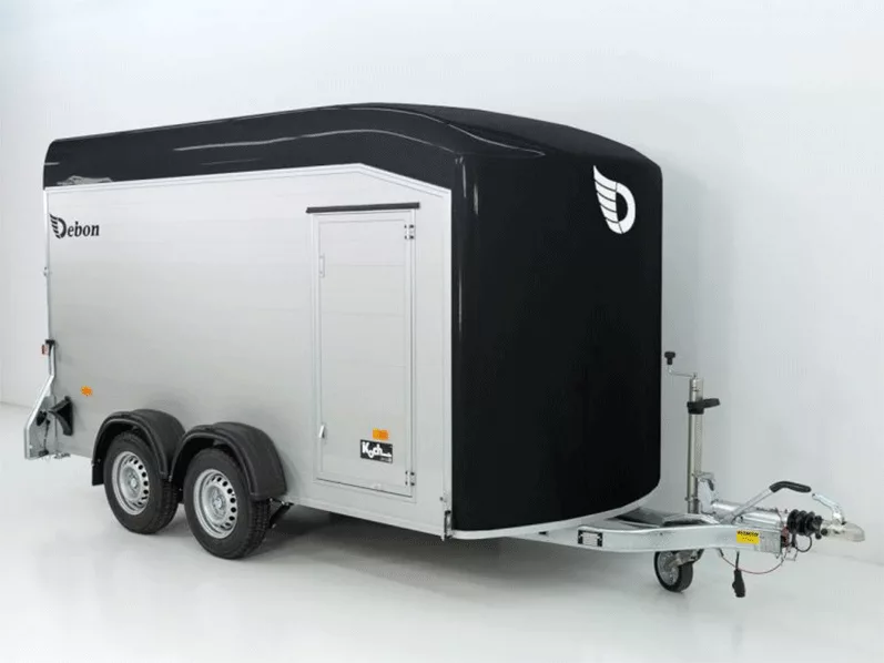 Debon Kofferanhänger Cargo H201 2,6t|Alu|Polybug|Tür|schwarz