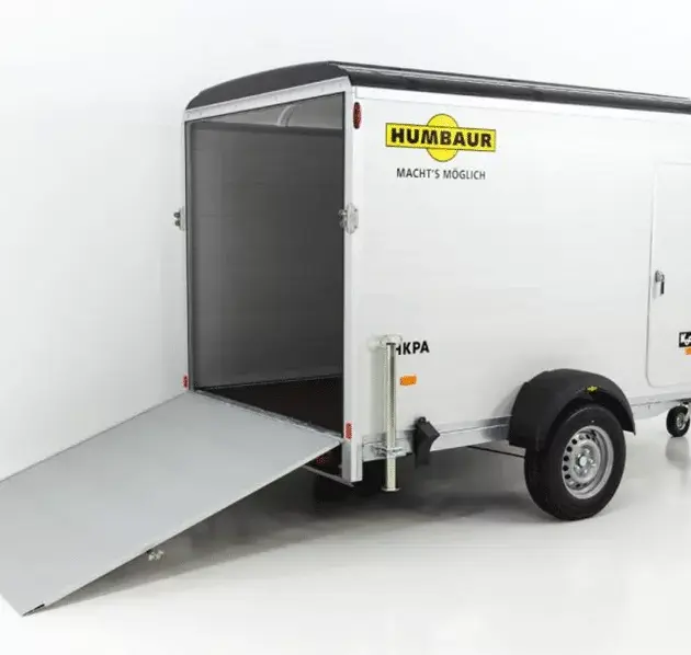 Humbaur Kofferanhänger HKPA  1,5t|Alu|Polybug|Seitentür|12 Zoll