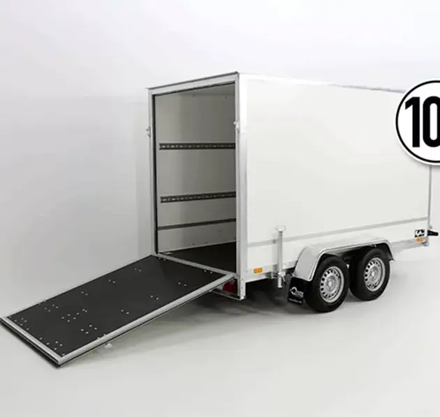 Kofferanhänger BK 146x357cm Höhe:210cm 2,7t|Rampe
