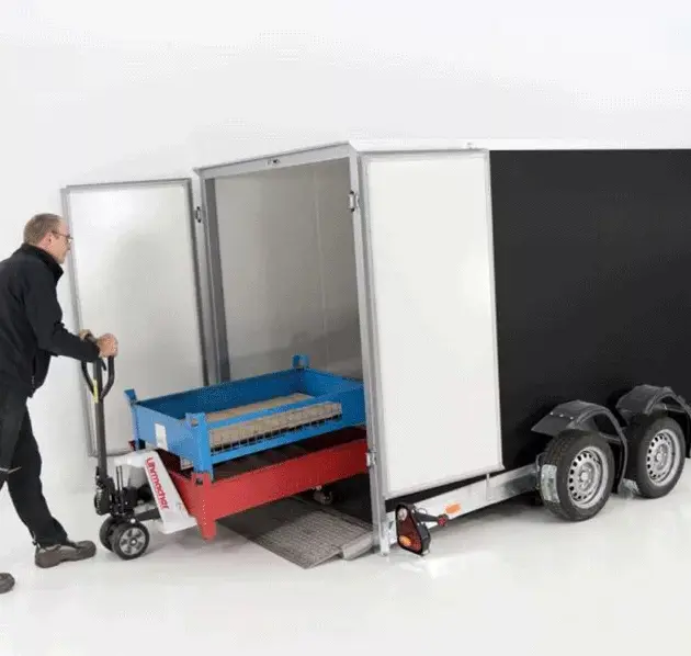 Vezeko Koffer-Absenkanhänger  Höhe:210cm 2,7t|schwarz