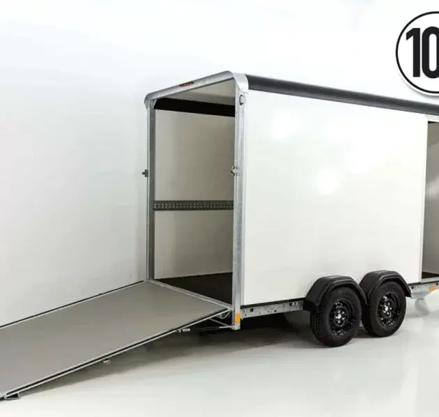 Henra Kofferanhänger Boxvan black H:220cm 3,5t|Rampe Türe