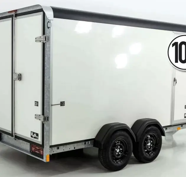 Henra Kofferanhänger Boxvan black 183x365cm H:190 2,7t|Türe