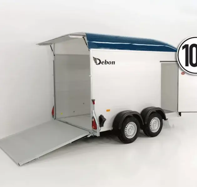 Debon Kofferanhänger Cargo  H:200cm 2,0t|Alu|Polybug|Tür|blau