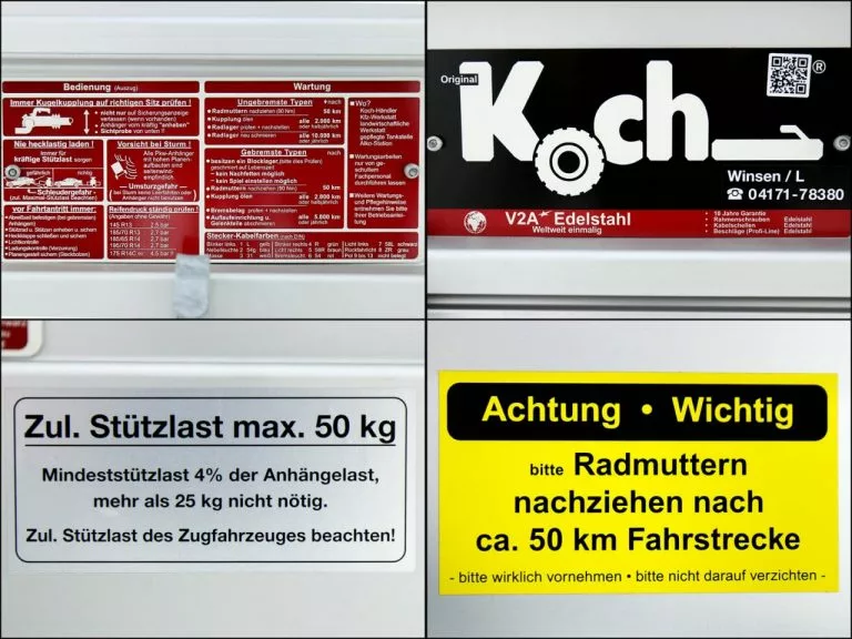 Koch Deckelanhänger 125x250cm Höhe:65cm 1300kg – Bild 9