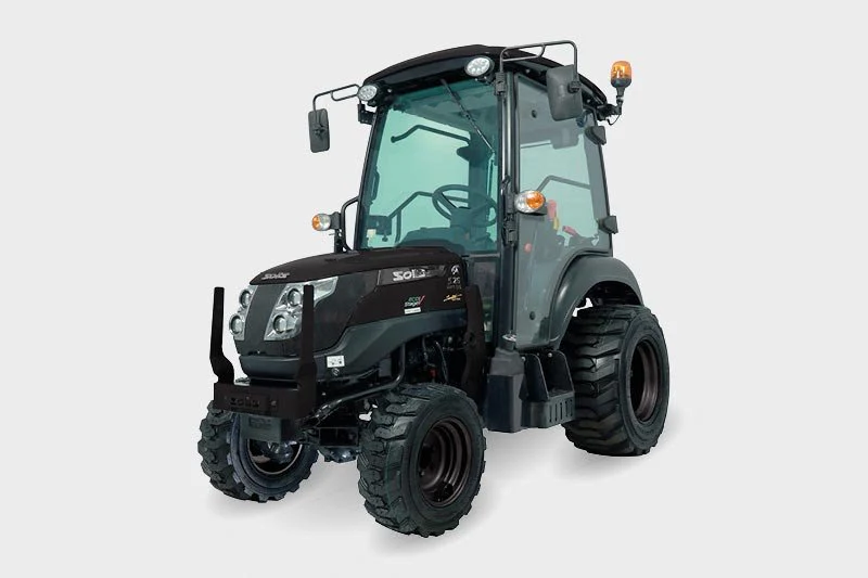 Solis Kompakttraktor 26 9+9 Panther in schwarz mit Kabine Grundmaschine ohne Bereifung – Bild 3