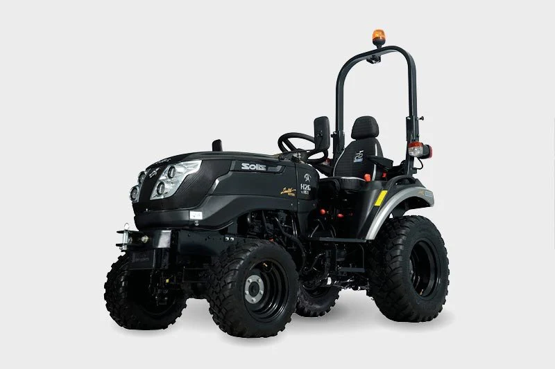 Solis Kompakttraktor 26 HST Panther Sondermodell in Schwarz Grundmaschine ohne Bereifung – Bild 12