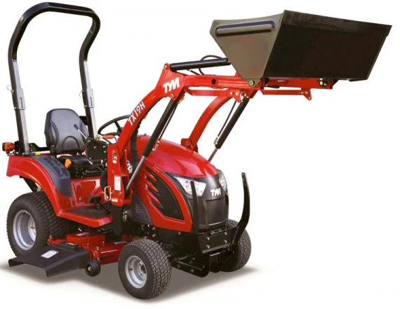 Tym Allrad-Kompakttraktor T194 mit Rasenbereifung, Frontlader und 137 cm Zwischenachsmähwerk – Modell 2025