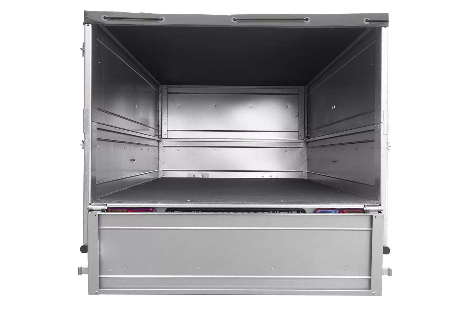 Kippbarer Pkw Anhänger GARDEN TRAILER 200 KIPP mit zusätzlichen Bordwänden, Stützrad und Flachplane – Bild 4