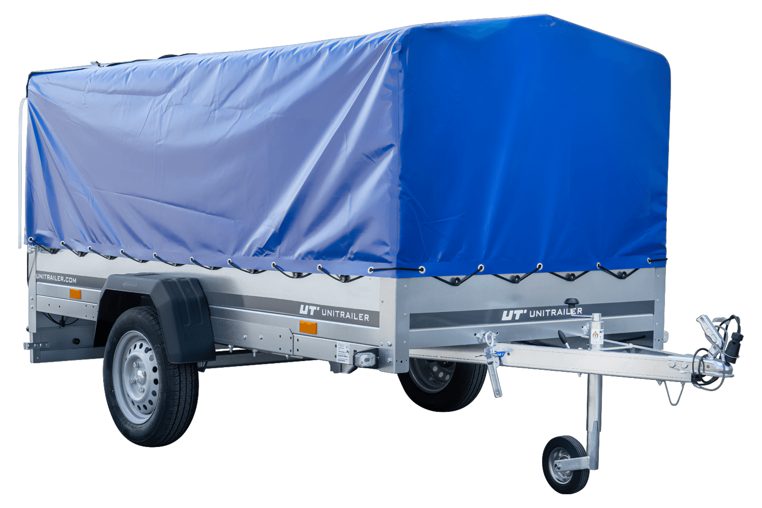 Langer PKW-Anhänger GARDEN TRAILER 264 KIPP mit Hochplane, Spriegel und Stützrad – Bild 5
