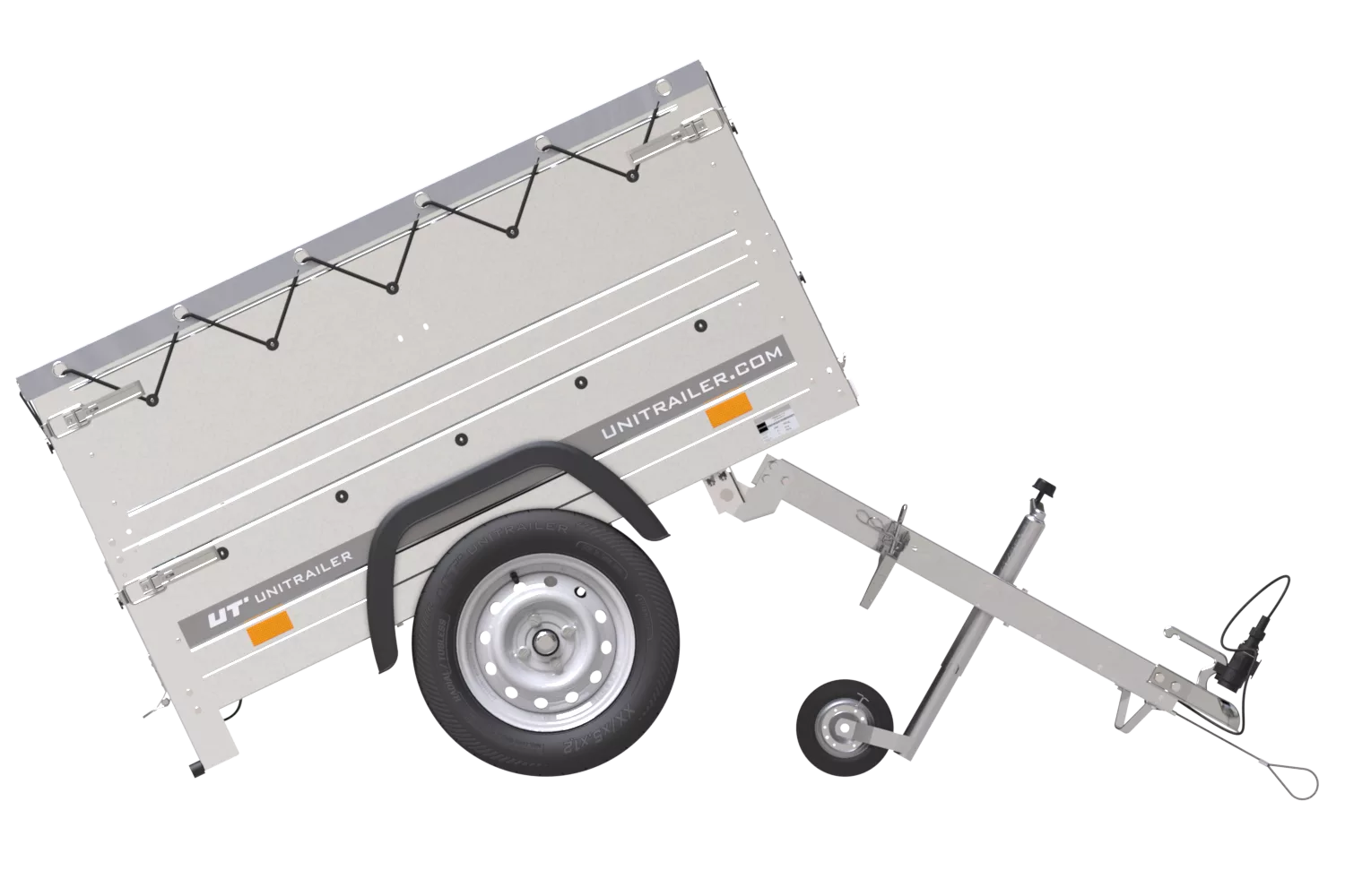 Neu Anhänger GARDEN TRAILER 150 KIPP mit zusätzlichen Bordwänden, Stützrad und Flachplane