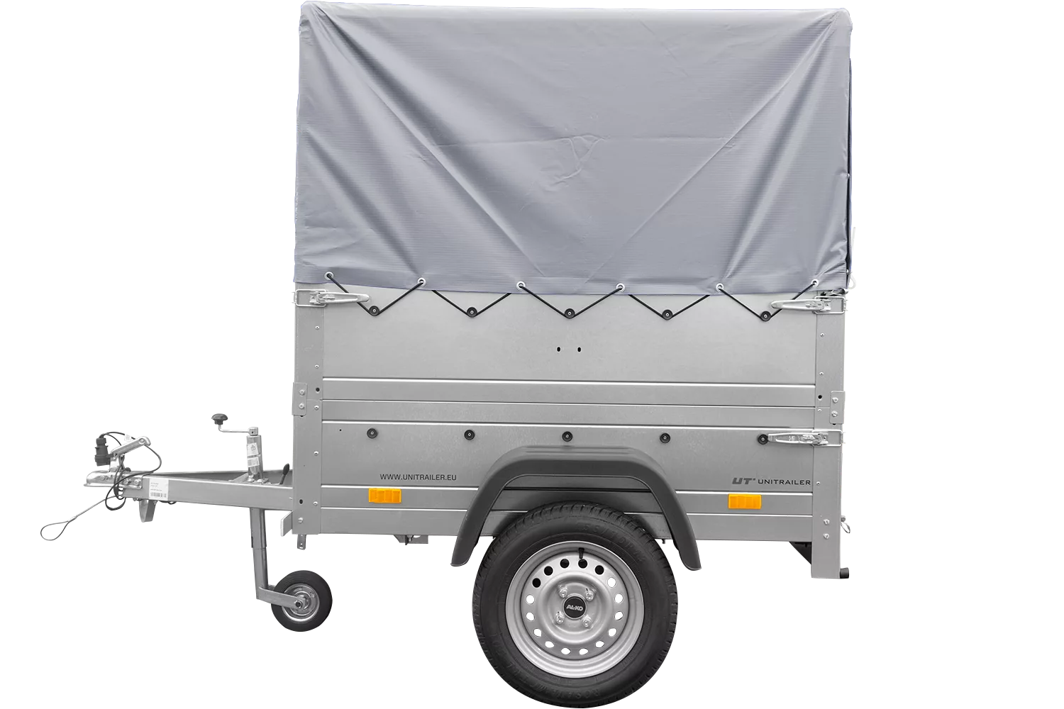 Neuanhänger Kipper ungebremst GARDEN TRAILER 150 KIPP mit zusätzlichen Bordwänden, Stützrad, Hochplane und Hochspriegel – Bild 5