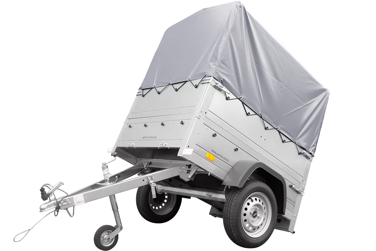 Neuanhänger Kipper ungebremst GARDEN TRAILER 150 KIPP mit zusätzlichen Bordwänden, Stützrad, Hochplane und Hochspriegel