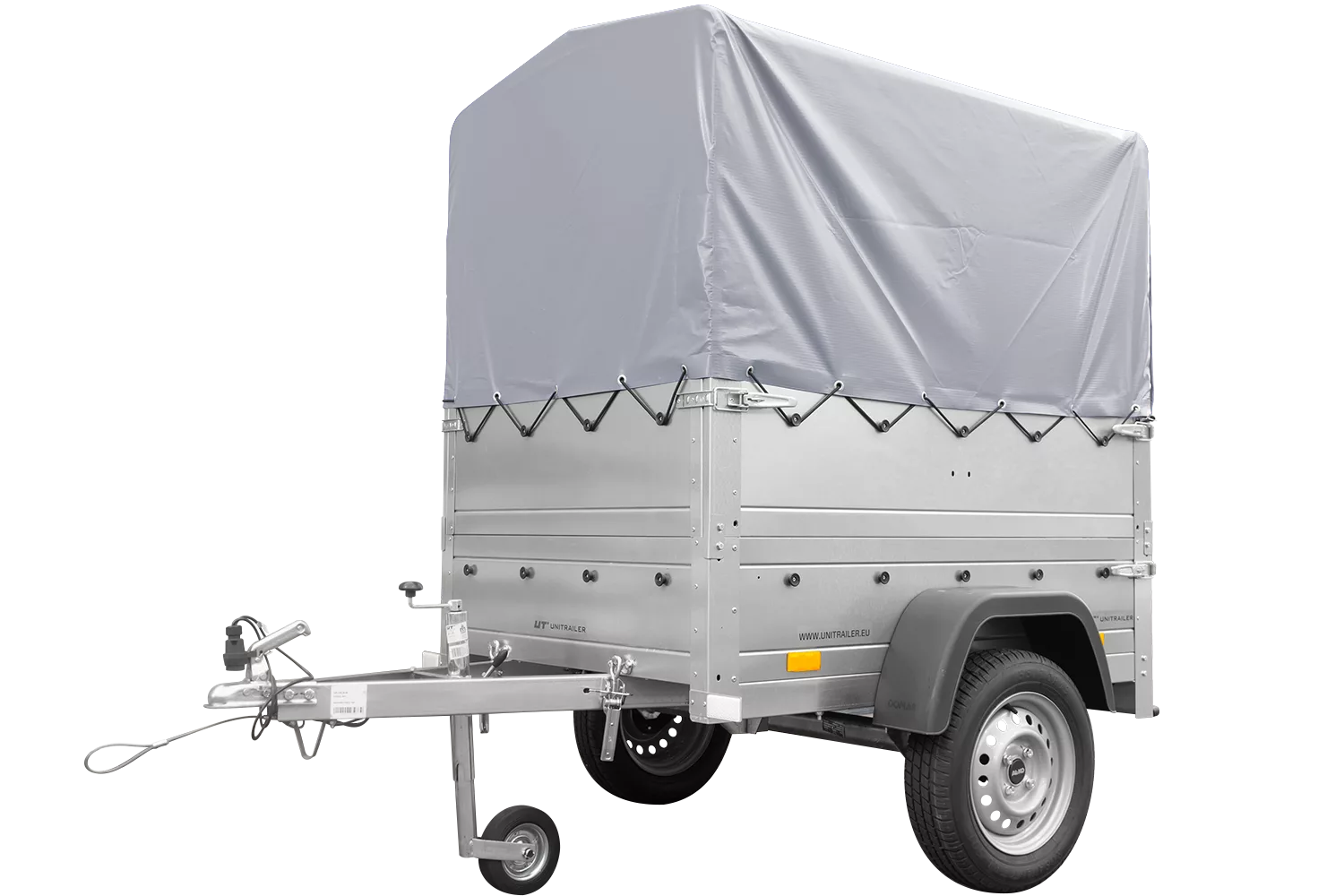 Neuanhänger Kipper ungebremst GARDEN TRAILER 150 KIPP mit zusätzlichen Bordwänden, Stützrad, Hochplane und Hochspriegel – Bild 6