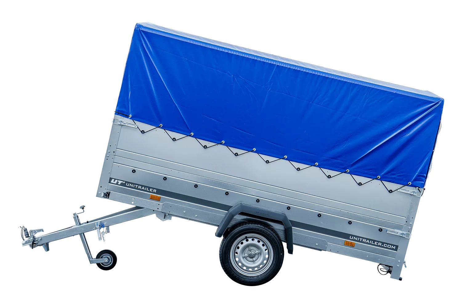 Pkw Anhänger GARDEN TRAILER 264 KIPP mit Stützrad, zusätzlichen Bordwänden, Hochplane und Hochspriegel – Bild 5