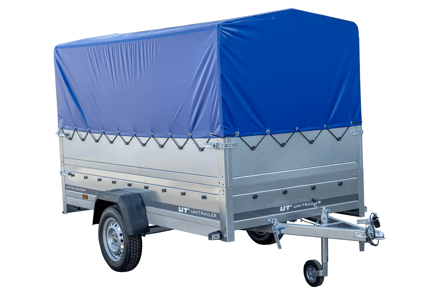 Pkw Anhänger GARDEN TRAILER 264 KIPP mit Stützrad, zusätzlichen Bordwänden, Hochplane und Hochspriegel