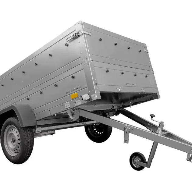 Pkw Anhänger Kipper 230×125 Garden Trailer 230 KIPP Unitrailer 750 kg mit Stützrad und zusätzlichen Bordwänden